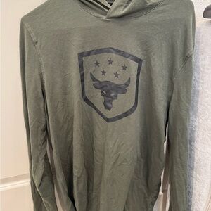 Men’s Under Armour Project Rock Green Hoodie Shirt